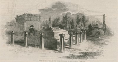 The Tomb of the Duke of Sussex by English School