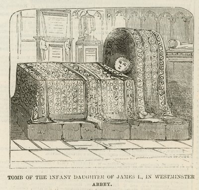 The Tomb of the Infant Daughter of James I by English School