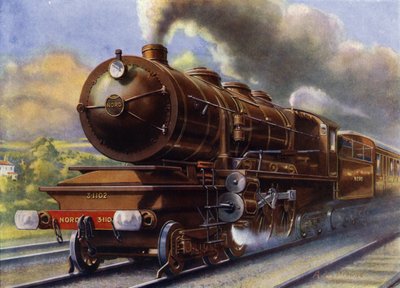 The Train that Runs from Boulogne to Paris by English School