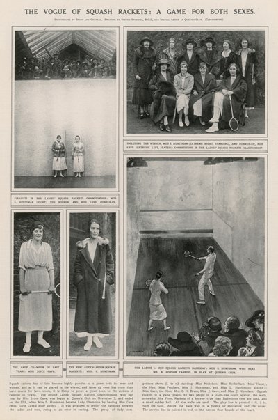 The Vogue of Squash Rackets: A Game for Both Sexes by English School