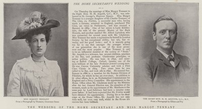 The wedding of the Home Secretary and Miss Margot Tennant by English School