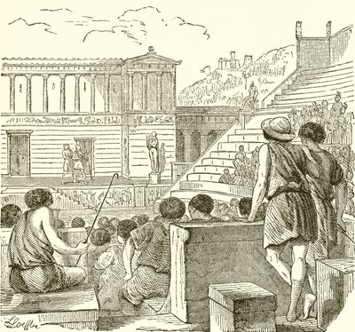 Theatre in Ancient Greece by English School