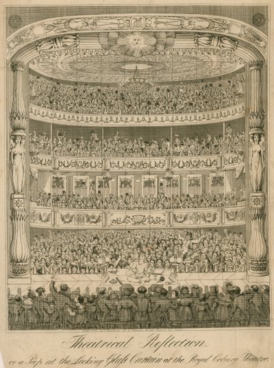 Theatrical reflection or a peep at the looking glass curtain at the Royal Coburg Theatre by English School
