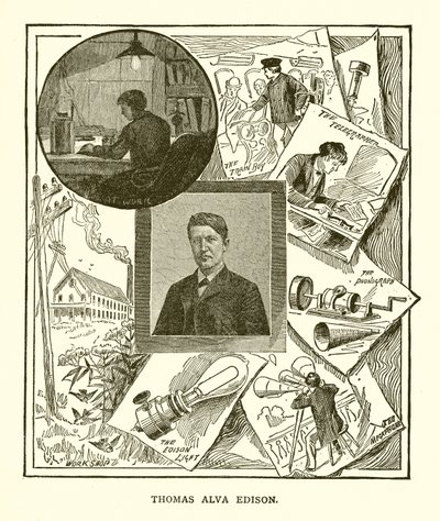 Thomas Alva Edison by English School