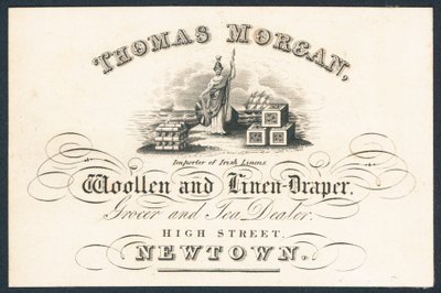 Thomas Morgan, woollen and linen draper, grocer and tea dealer by English School
