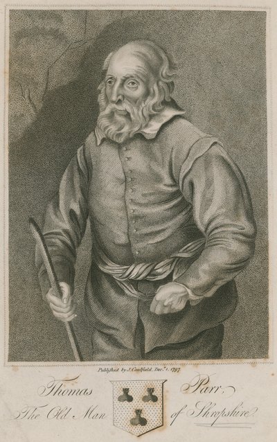 Thomas Parr, the old man of Shropshire by English School