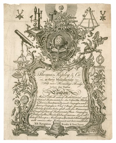 Thomas Ripley & Co, Trade Card by English School