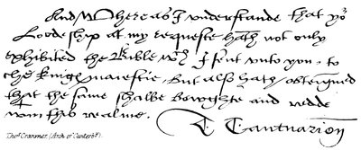 Thomas Cranmer, Archbishop of Canterbury by English School
