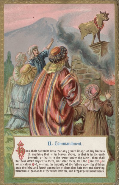 Thou Shalt Not Make Unto Thee Any Graven Image by English School