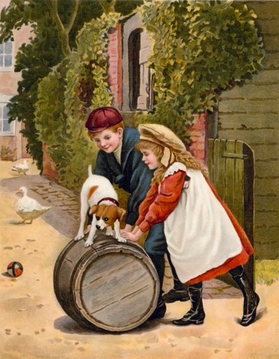Three Playmates by English School