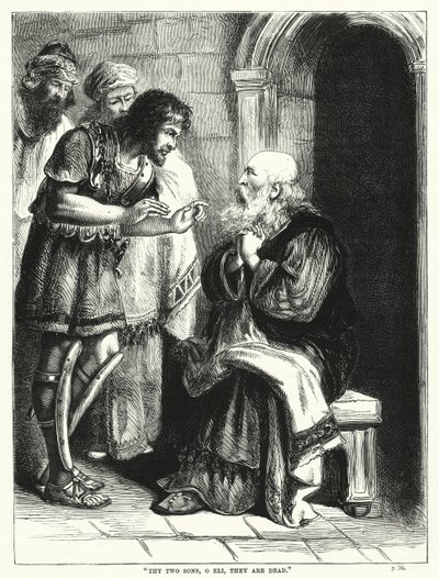 "Thy two sons, o Eli, they are dead" by English School