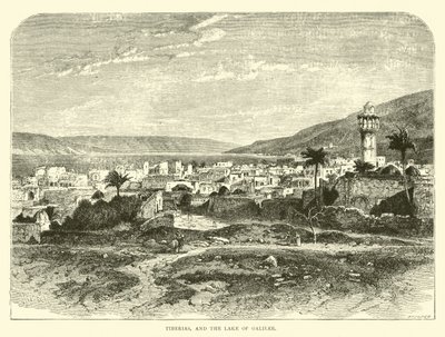 Tiberias and the Lake of Galilee by English School