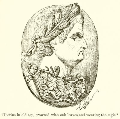 Tiberius in Old Age, Crowned with Oak Leaves and Wearing the Aegis by English School