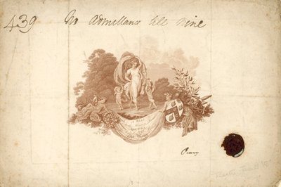 Ticket to The Ball at the Mansion House, London, 2 April 1804 by English School