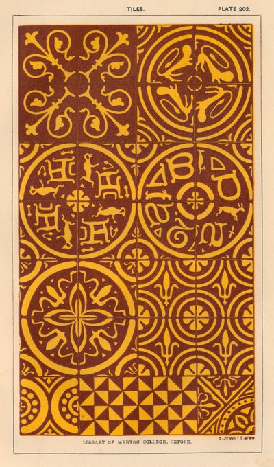 Tiles by English School