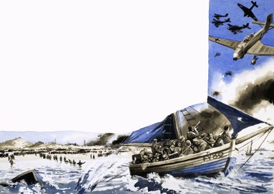 Time After Time, the Little Ships Made Their Way Across the English Channel by English School