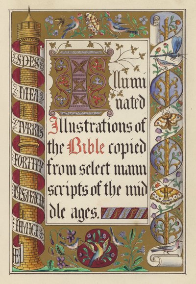 Title-page illustration for Illuminated Illustrations of the Bible by English School