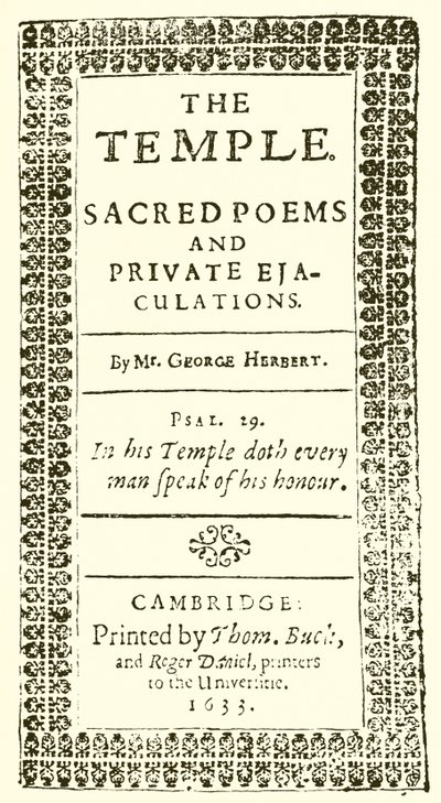 Title Page of George Herbert