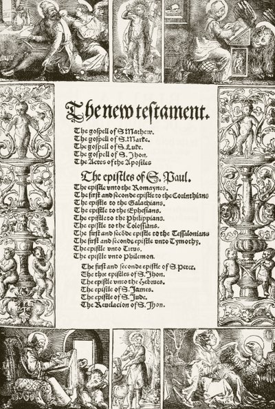 Title page of William Tyndale