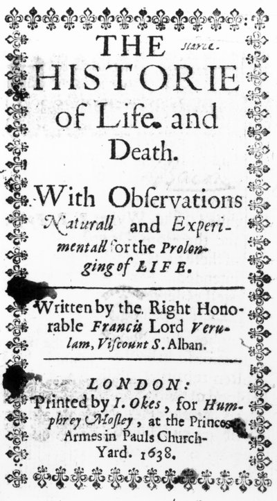 Titlepage to Francis Bacon