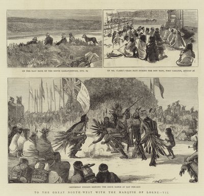 To the Great North-West with the Marquis of Lorne, VII by English School