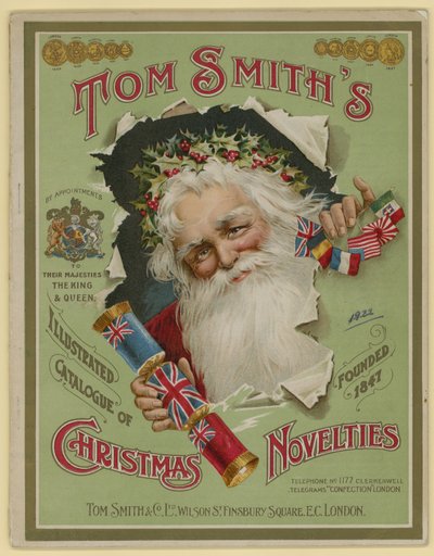 Tom Smith & Co Ltd, Christmas Novelties, Christmas Crackers, Brochure cover by English School