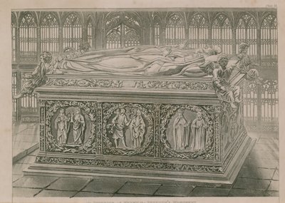 Tomb in Westminster Abbey by English School