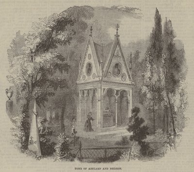 Tomb of Abelard and Heloise by English School