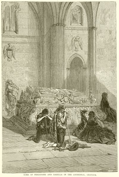 Tomb of Ferdinand and Isabella in the Cathedral, Granada by English School