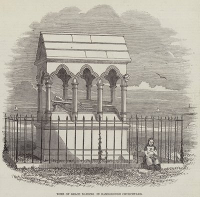 Tomb of Grace Darling in Bamborough Churchyard by English School