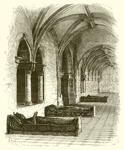 Tomb of Richard the Lionheart at Fontevraud by English School