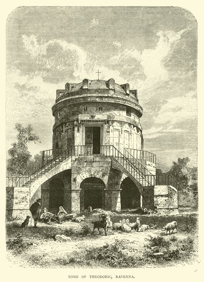 Tomb of Theodoric, Ravenna by English School