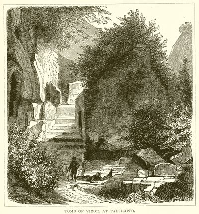 Tomb of Virgil at Pausilippo by English School