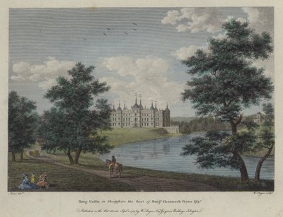 Tong Castle, Shropshire, the Seat of Benjamin Channock Payne (engraving) by English School