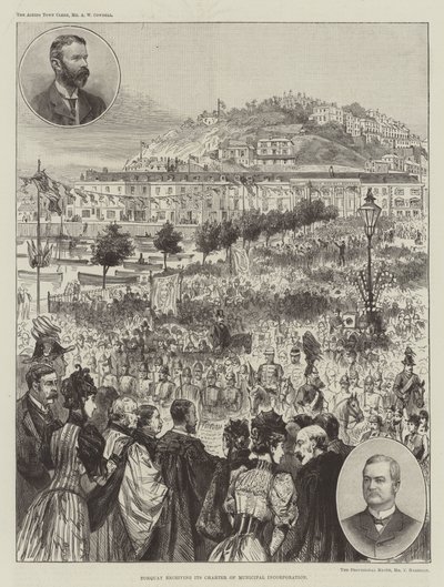 Torquay receiving its Charter of Municipal Incorporation by English School
