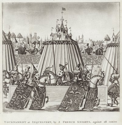 Tournament at Inquelvert by 3 French Knights against all comers by English School