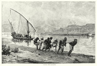 Towing the Dahabieh by English School