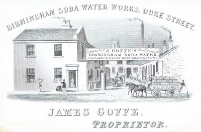Trade card, Birmingham Soda Water Works by English School
