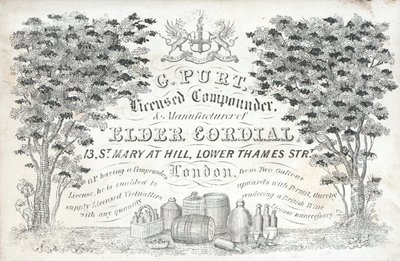 Trade Card, G Purt by English School
