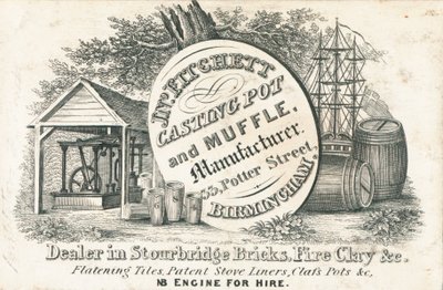 Trade card, Ino Fitchett by English School