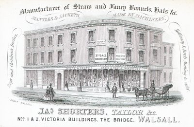 Trade card, Jas Shorters by English School