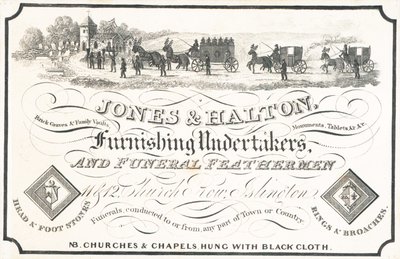 Trade Card, Jones & Halton by English School