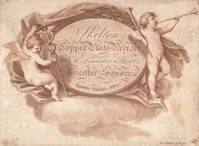 Trade Card, Skelton by English School