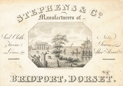 Trade card, Stephens & Co by English School