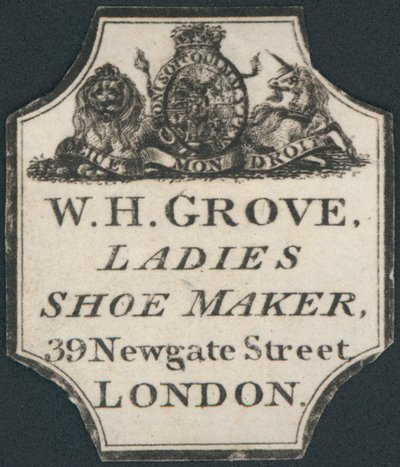 Trade Card, W H Grove by English School