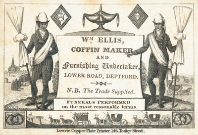 Trade card, William Ellis by English School
