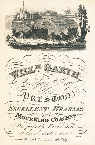 Trade Card, William Garth by English School