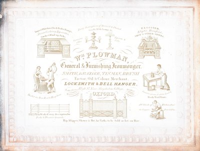 Trade Card, William Plowman by English School