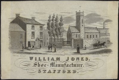 Trade Card for William Jones by English School