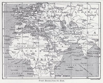 Trade Routes from the East by English School
